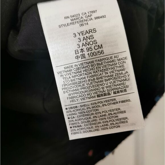 2/$30 Gap wool blend girls dress size 3 - Picture 4 of 5